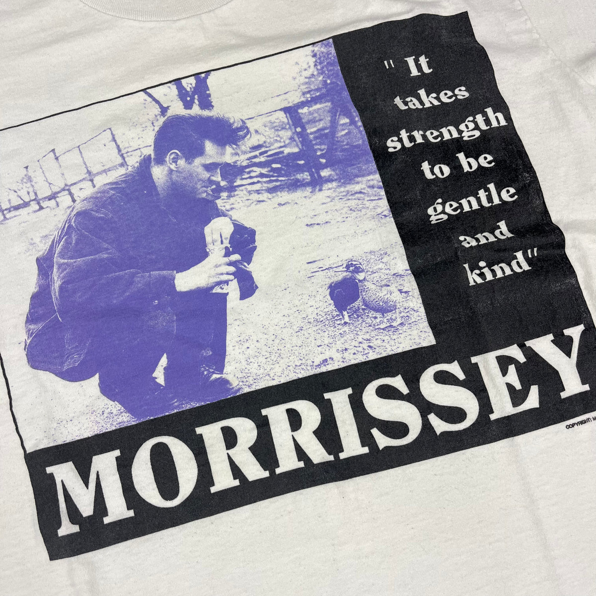 Vintage Morrissey &quot;It Takes Strength&quot; T-Shirt