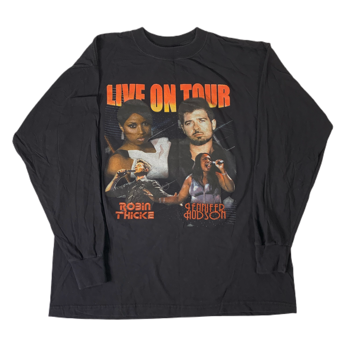 Vintage Robin Thicke &amp; Jennifer Hudson “Live On Tour” Long Sleeve Shirt - jointcustodydc