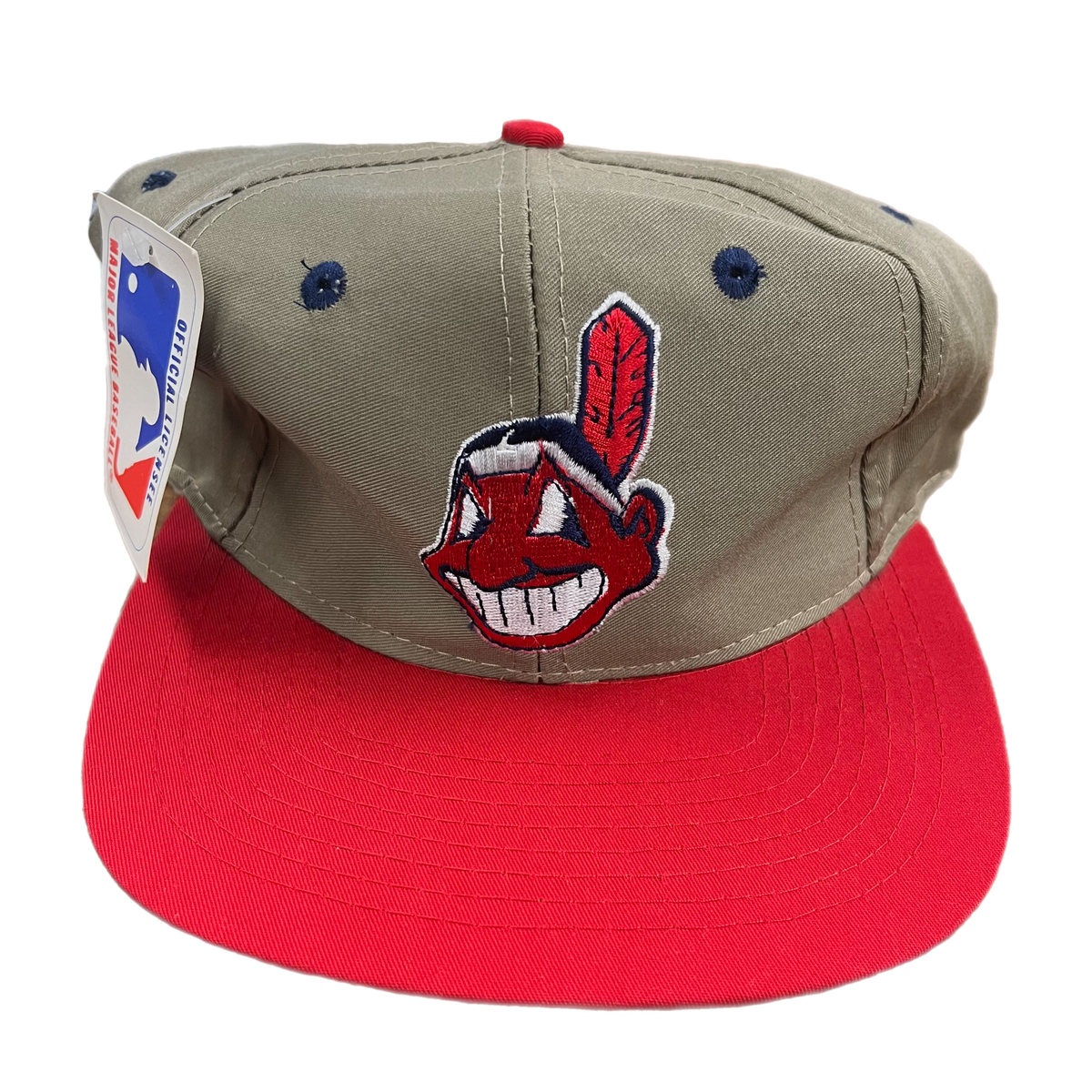 Vintage Cleveland Indians &quot;MLB&quot; Twill Snapback