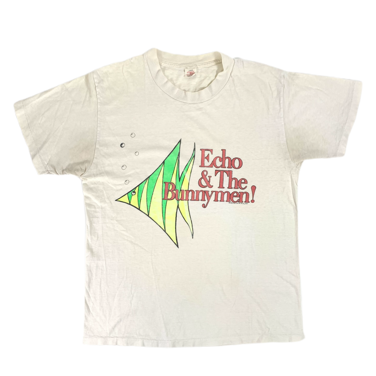 Vintage Echo &amp; The Bunnymen &quot;Fish&quot; T-Shirt