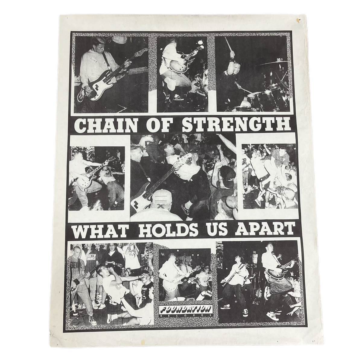 Vintage Chain Of Strength &quot;What Holds Us Apart&quot; Foundation Records Poster