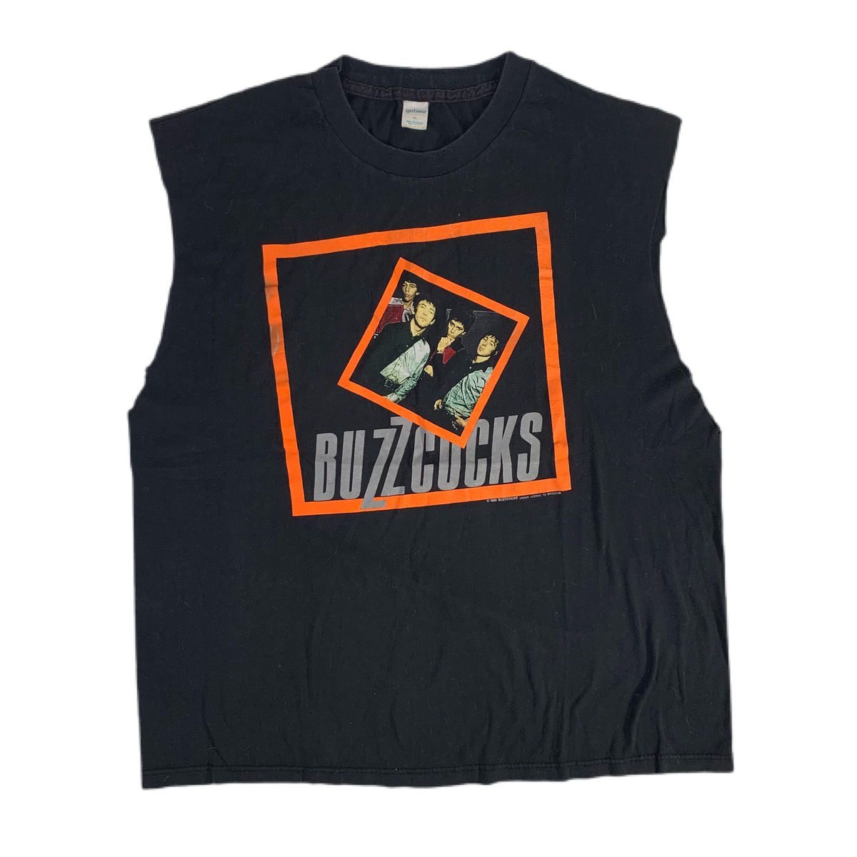 Vintage Buzzcocks &quot;Telling Friends&quot; 1989 Tour Sleeveless T-Shirt