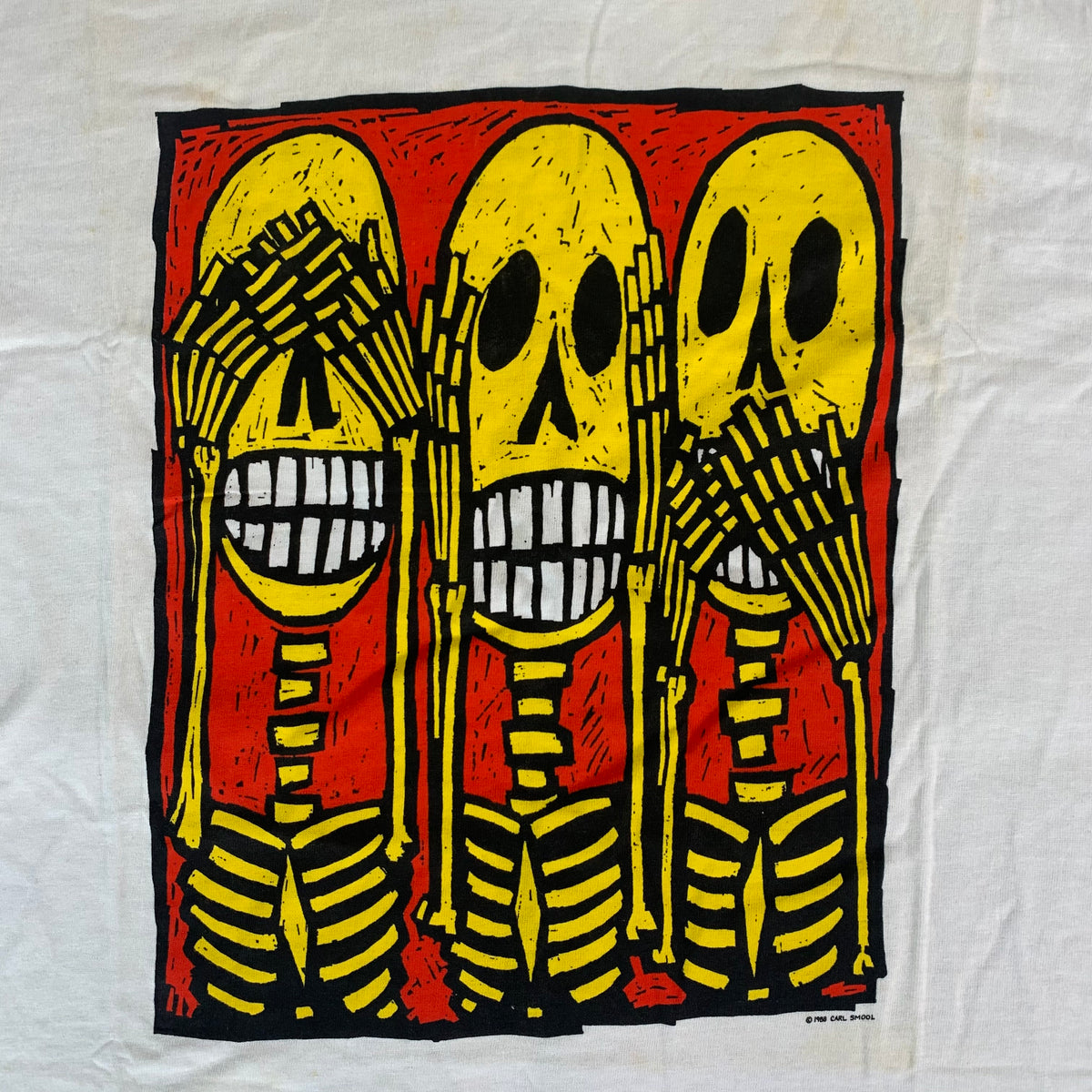 Vintage Carl Smool &quot;Skulls&quot; T-Shirt