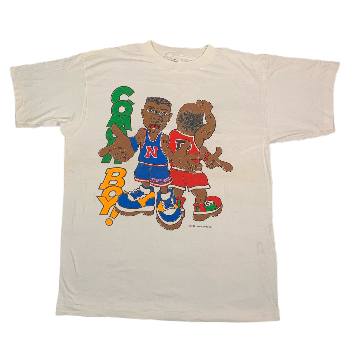 Vintage New York Knicks Chicago Bulls &quot;Cmon Boy!&quot; T-Shirt - jointcustodydc