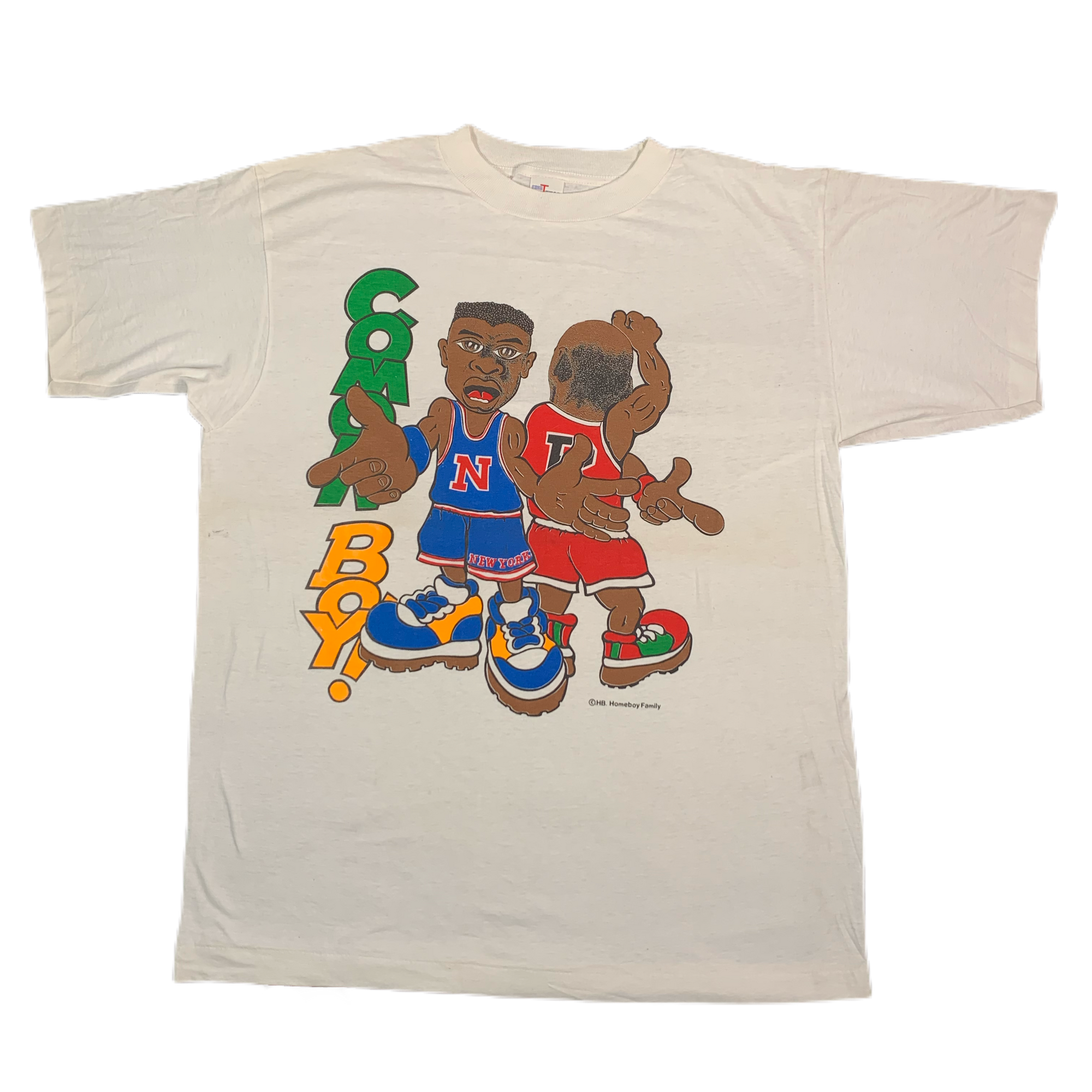 Vintage New York Knicks Chicago Bulls "Cmon Boy!" T-Shirt - jointcustodydc