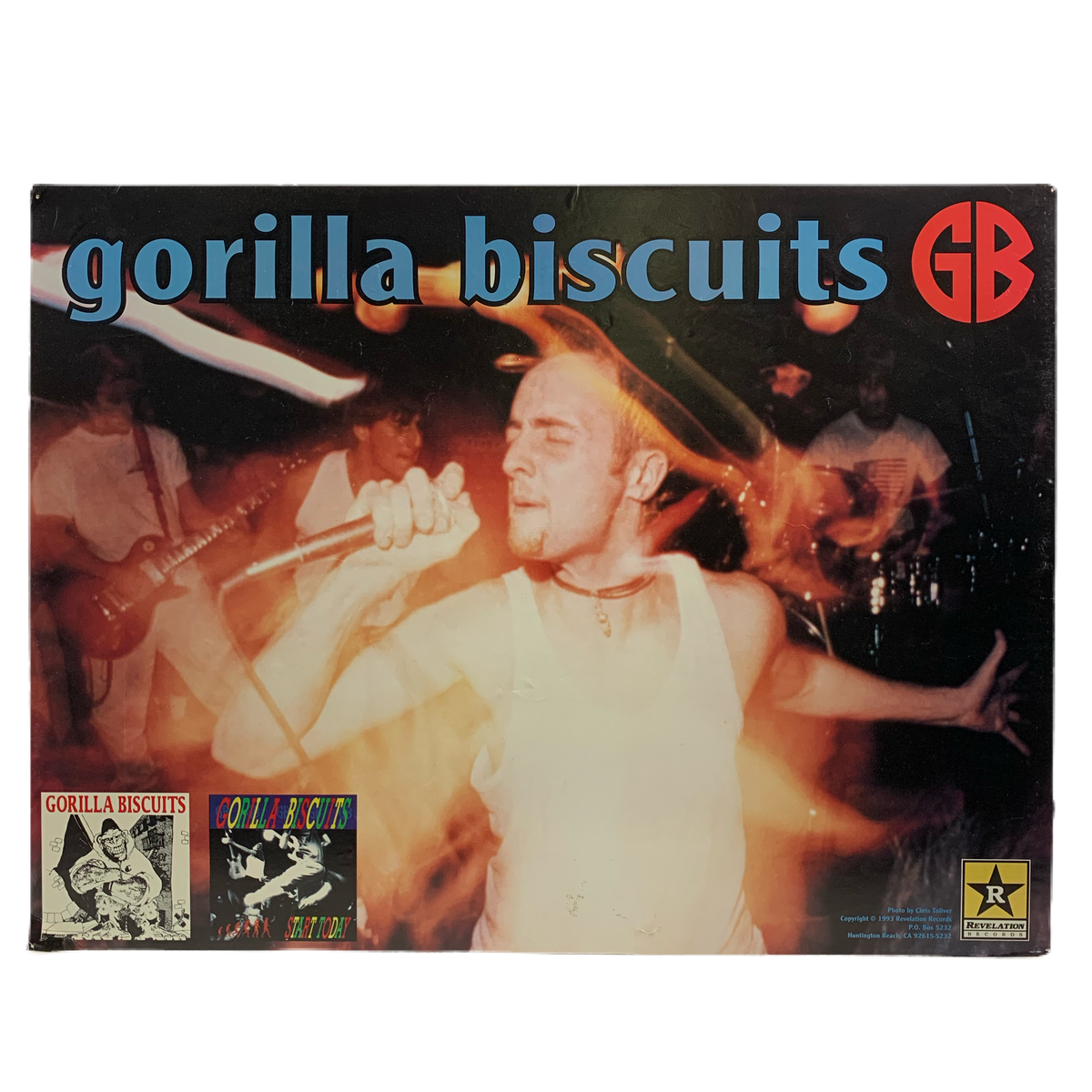 Vintage Gorilla Biscuits “Revelation Récords” Promotional Foam Core Poster - jointcustodydc