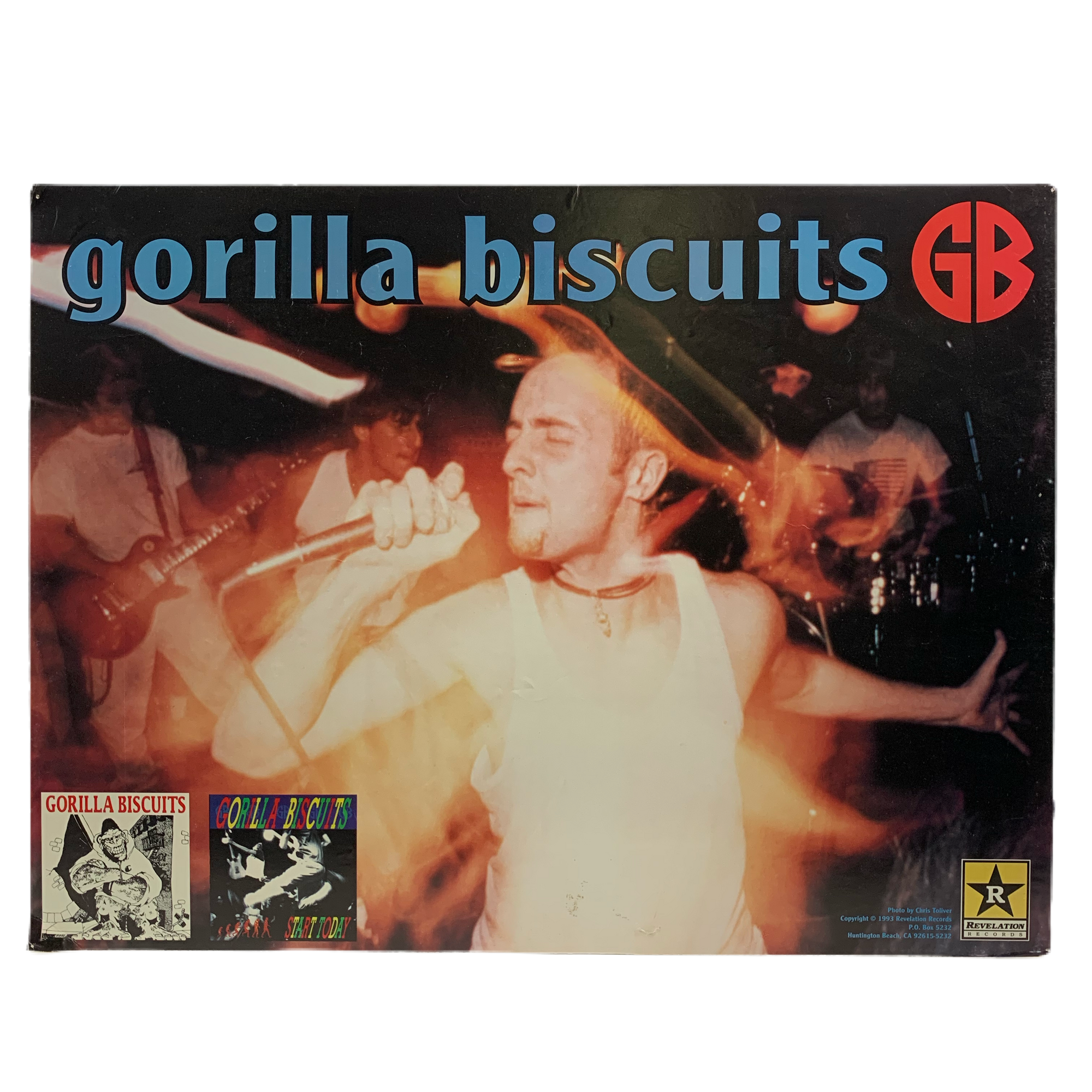 Vintage Gorilla Biscuits “Revelation Récords” Promotional Foam Core Poster - jointcustodydc
