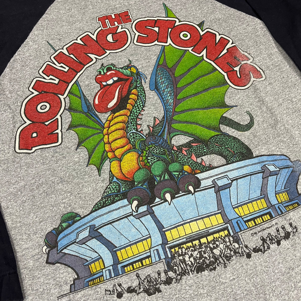 Vintage The Rolling Stones &quot;San Diego Stadium&quot; SOLD OUT Raglan Shirt