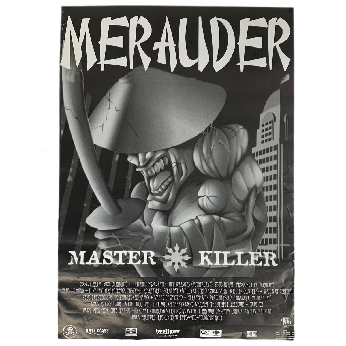 Vintage Merauder &quot;Master Killer&quot; Europe Poster
