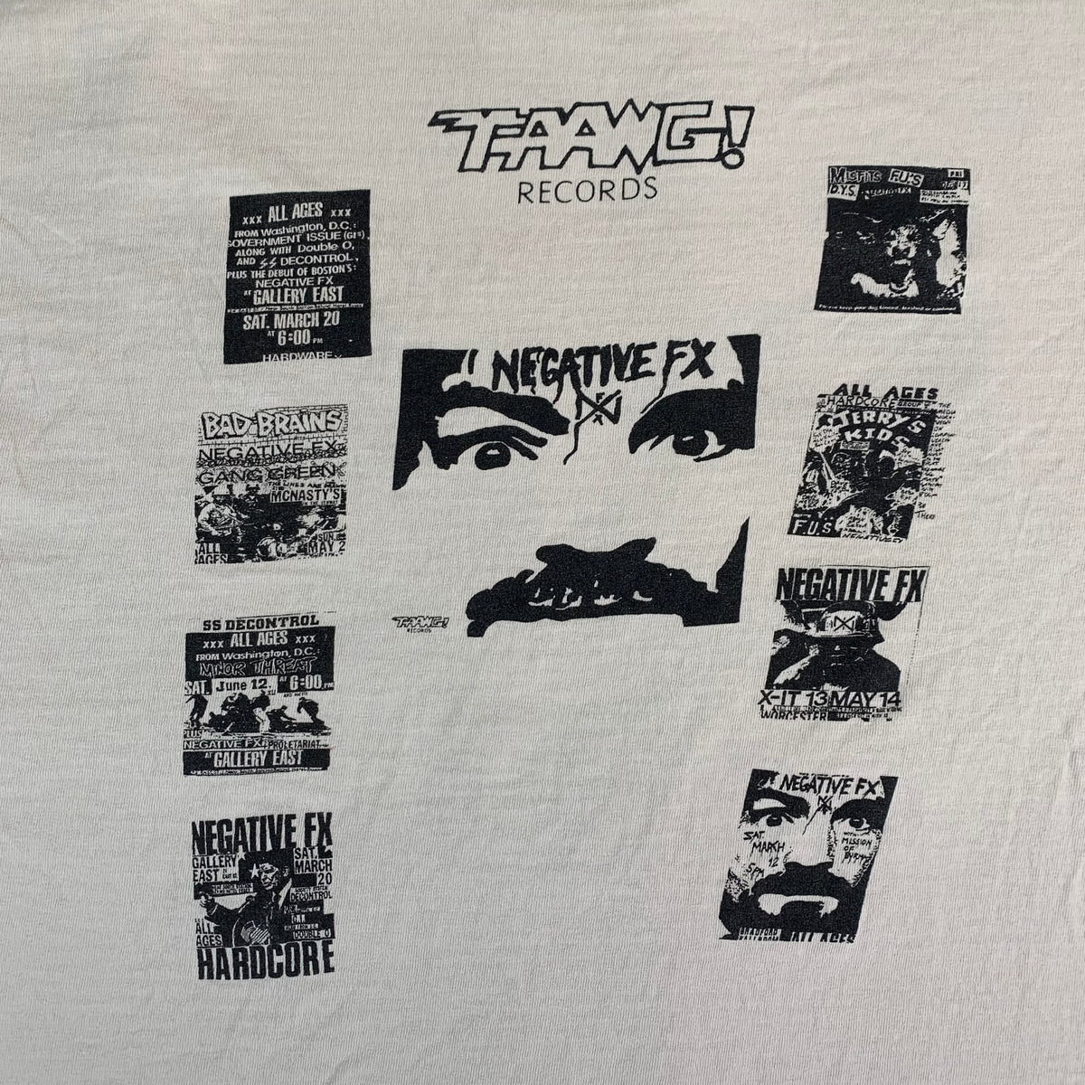Vintage Negative FX &quot;TAANG! Records&quot; T-Shirt