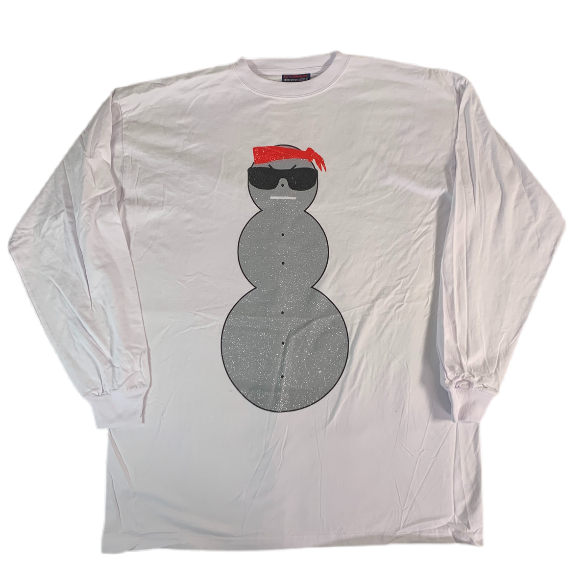 Vintage Young Jeezy &quot;Da Snowman&quot; Glitter Long Sleeve Shirt
