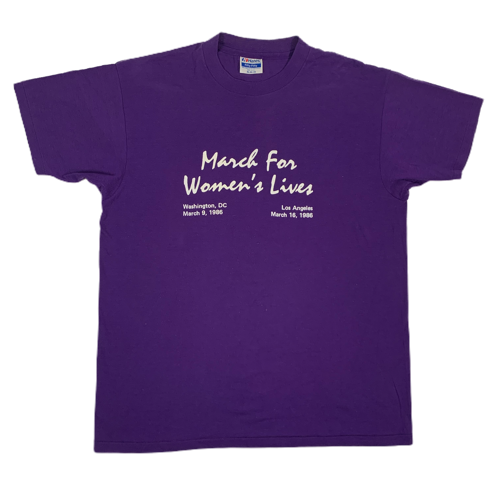 Vintage March For Women’s Lives “DC ‘86” T-Shirt - jointcustodydc