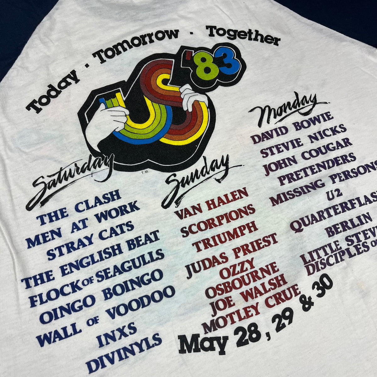 Vintage San Bernardino &quot;US &#39;83&#39;&quot; Festival Raglan Shirt