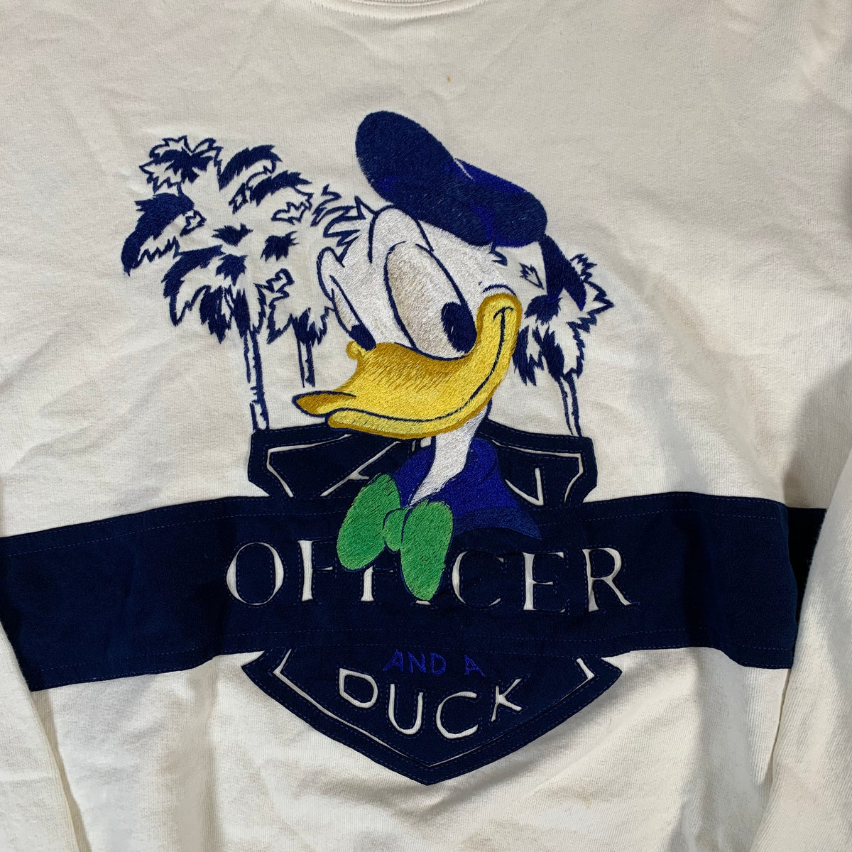 Vintage Iceberg &quot;Officer Duck&quot; Donald Duck Sweater
