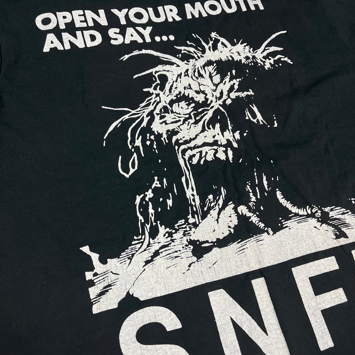 Vintage SNFU &quot;Open Your Mouth&quot; Cut T-Shirt