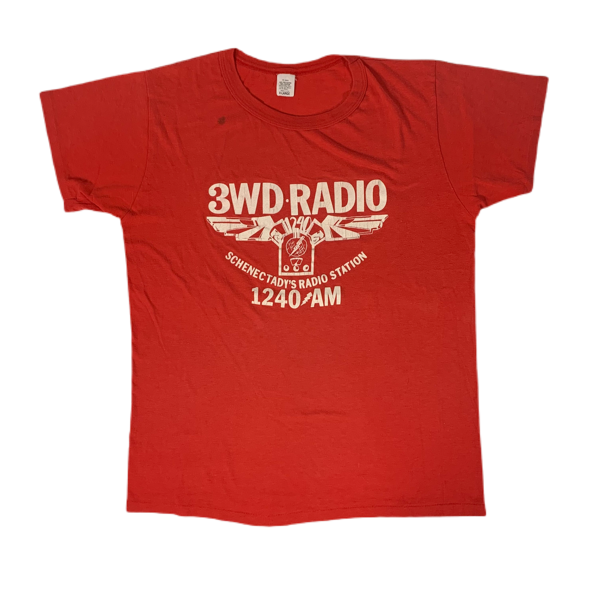 Vintage 3WD New York State Radio &quot;1240 AM&quot; T-Shirt
