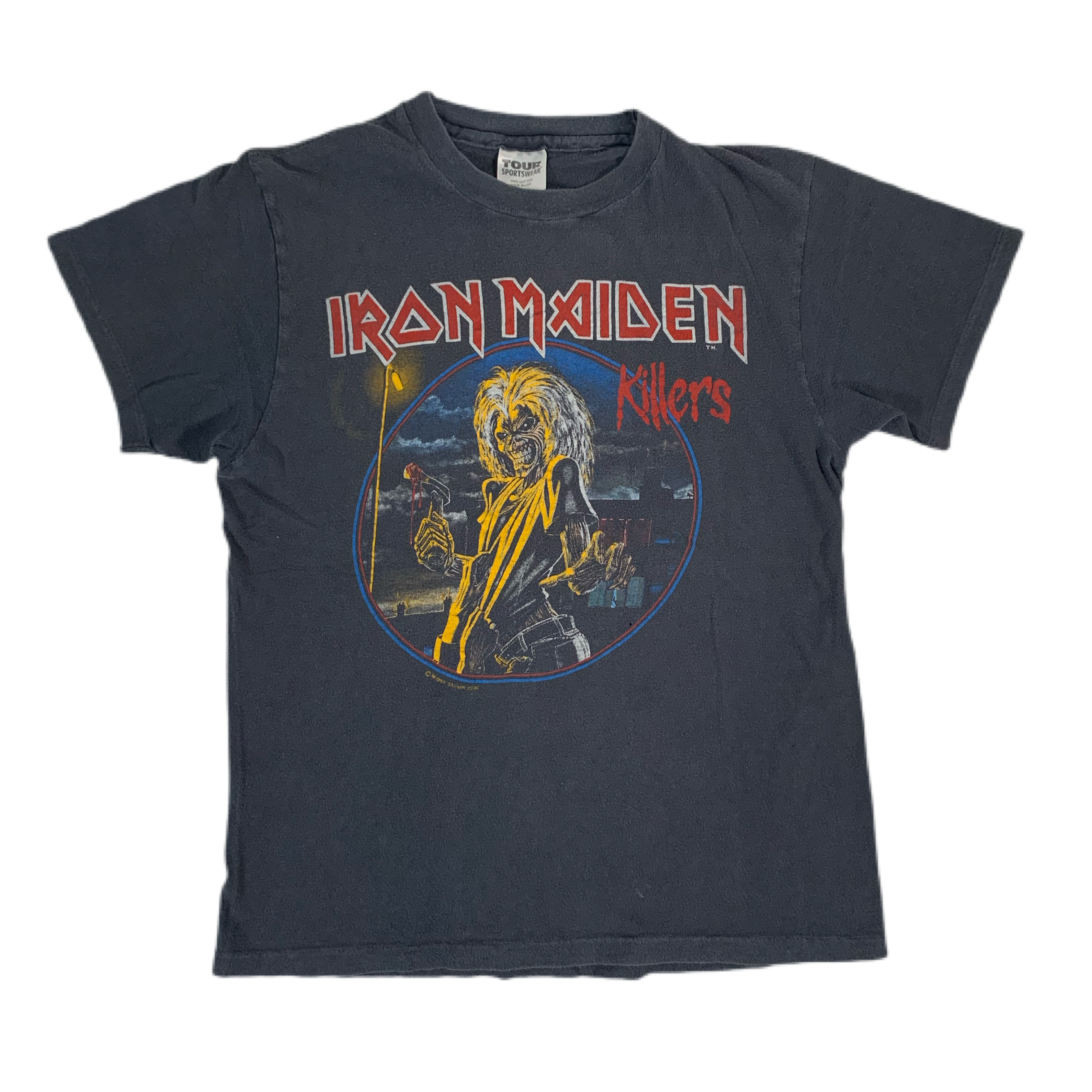 Iron Maiden vintage Tシャツ　Lサイズ RARE! Vintage 80s Iron Maiden T-shirt Large Black 1985 Iron