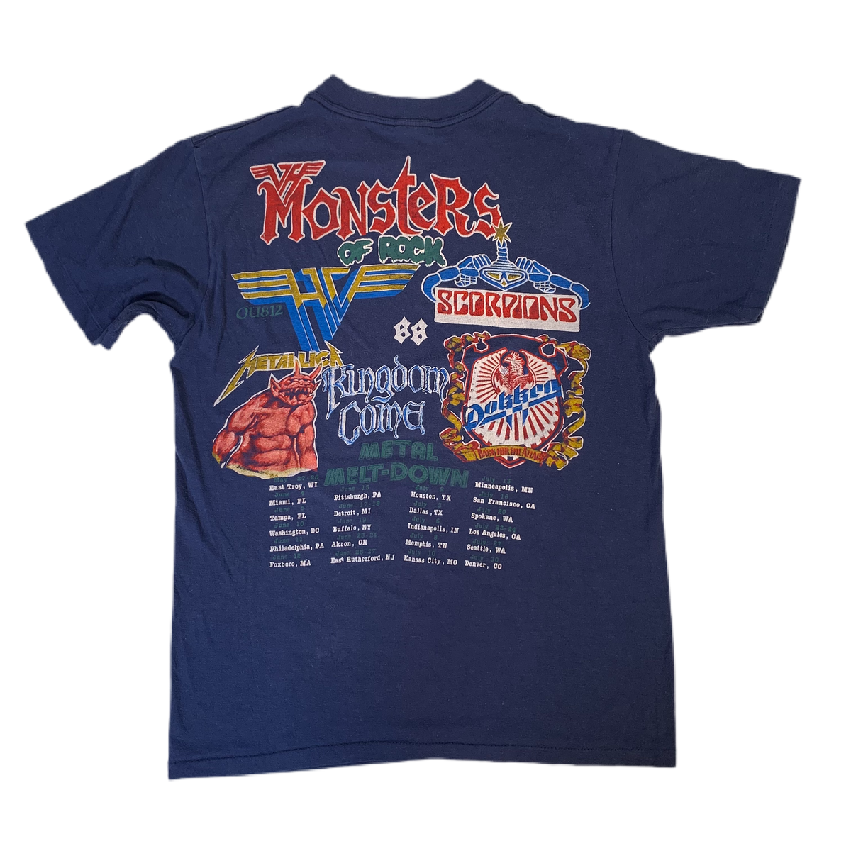 Vintage Van Halen Monsters Of Rock &quot;Metal Madness&quot; T-Shirt