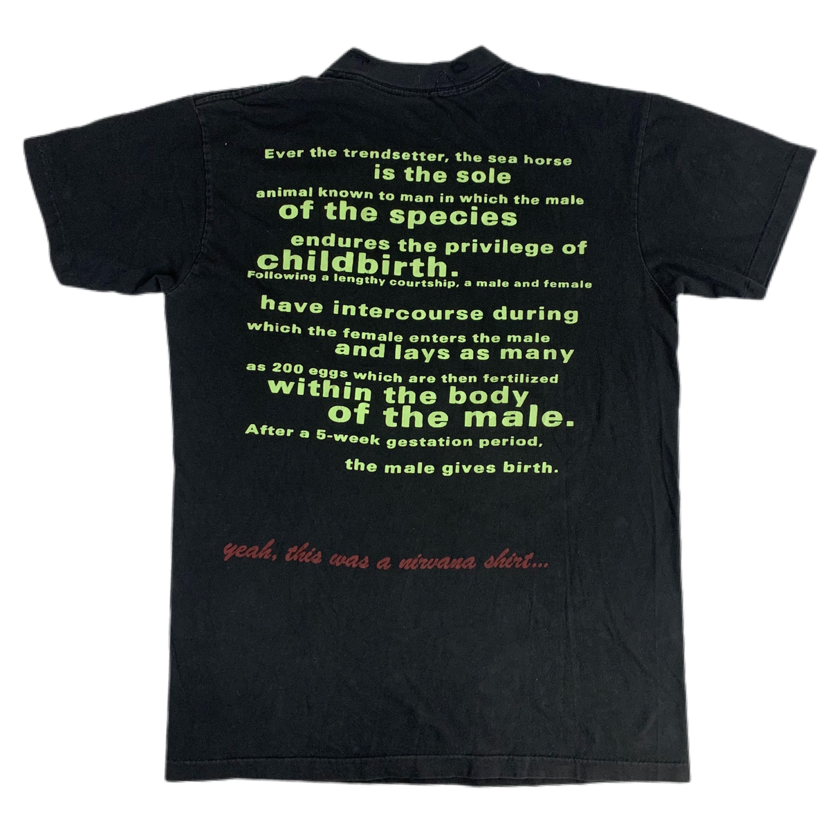 Vintage Nirvana &quot;Seahorse&quot; T-Shirt