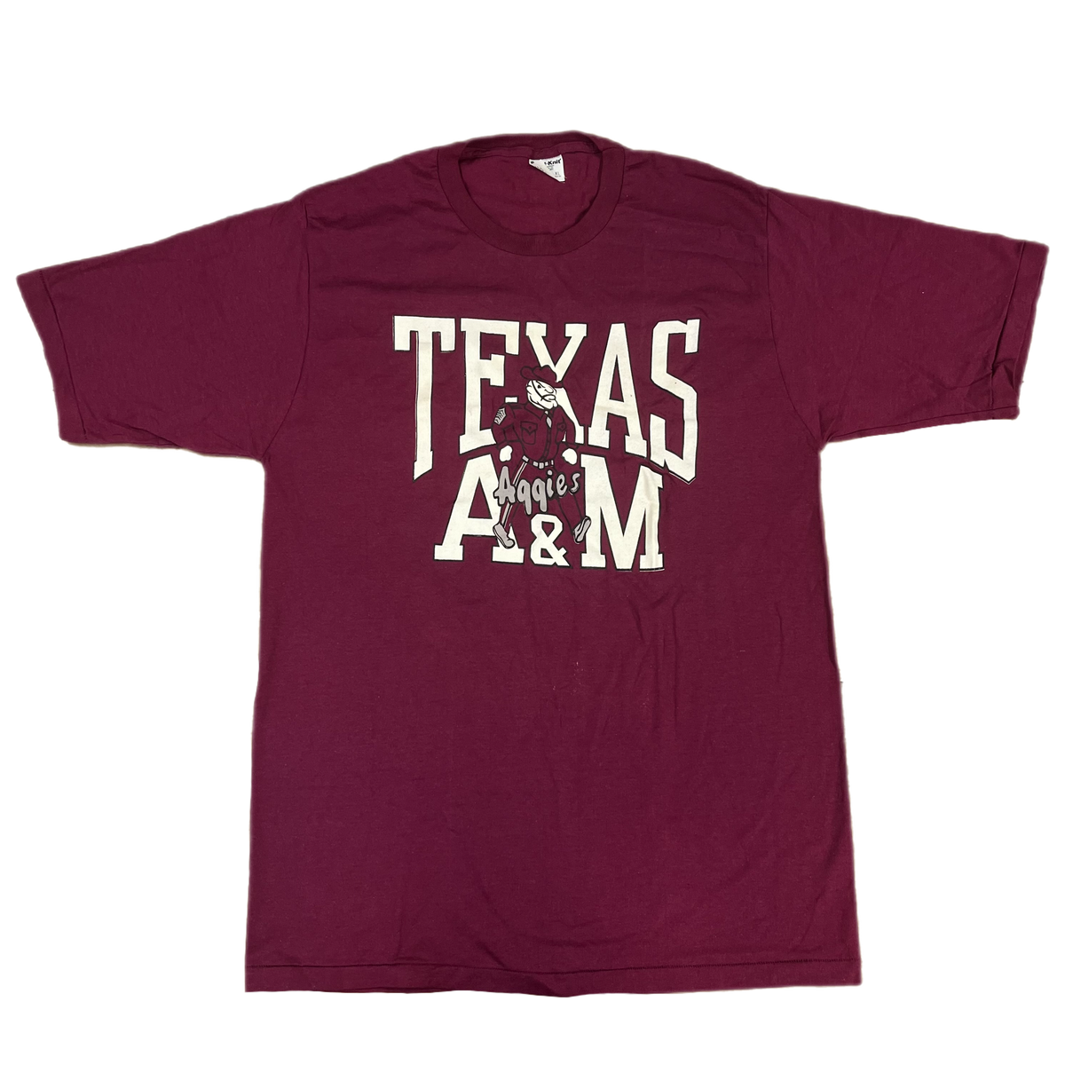 Vintage Texas A&amp;M &quot;Aggies&quot; Sand-Knit T-Shirt