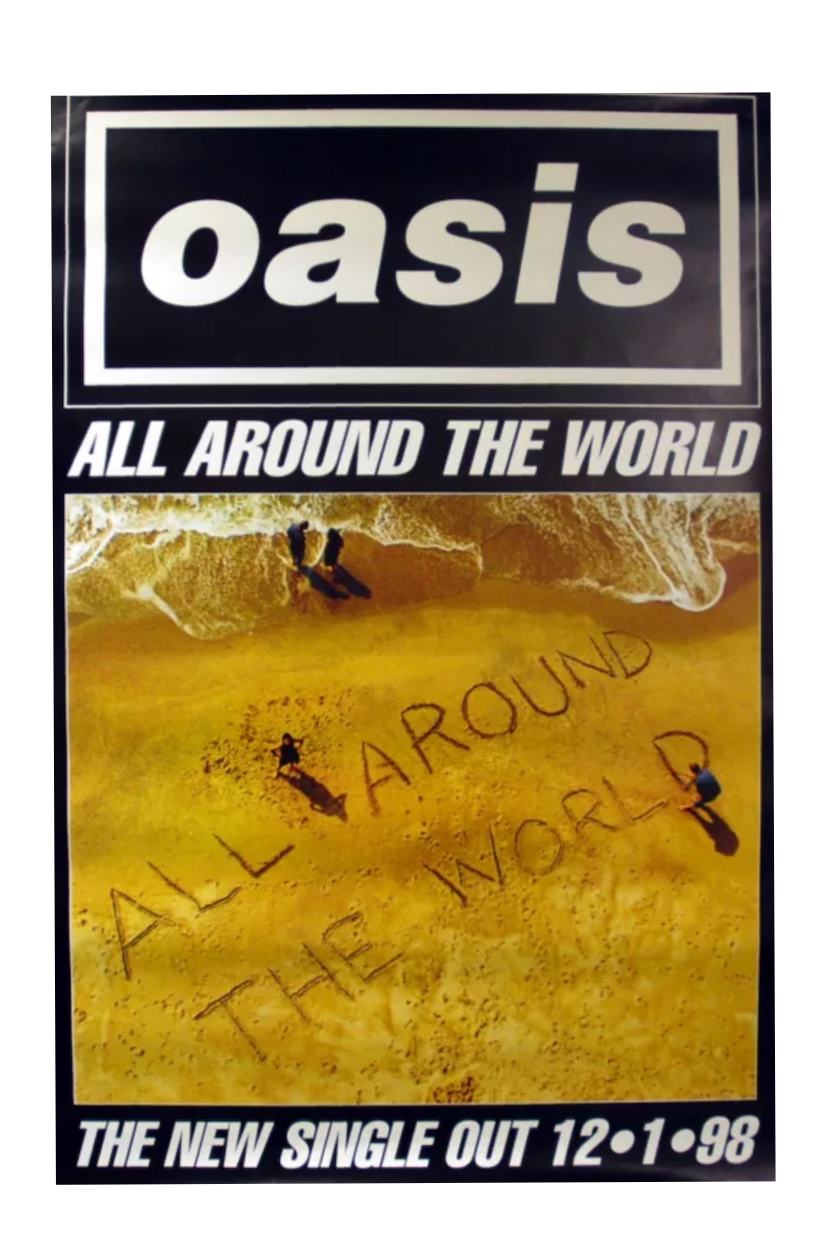 Vintage Oasis “All Around The World” Poster - jointcustodydc
