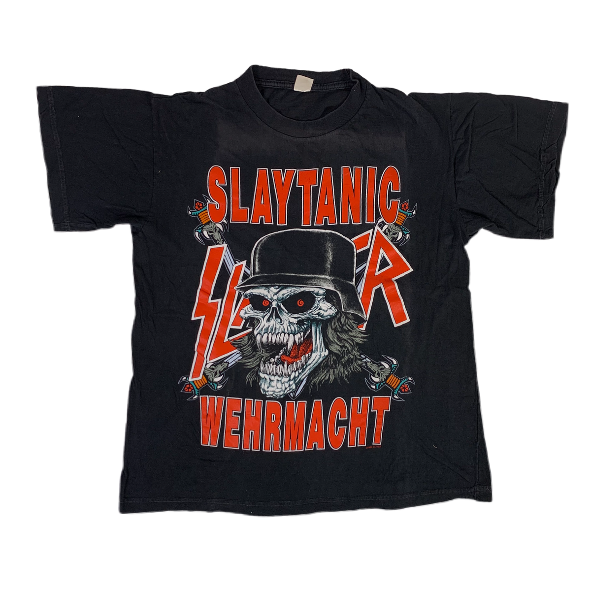 Vintage Slayer &quot;Slaytanic Wehrmacht&quot; World Sacrifice T-Shirt