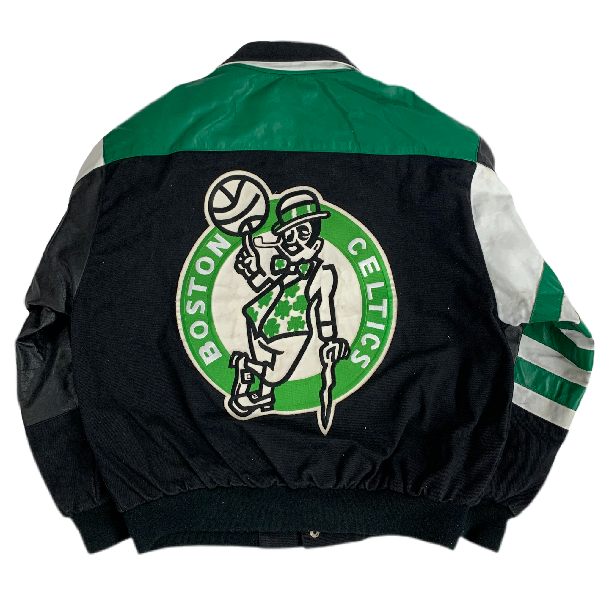 Nba leather jacket sales