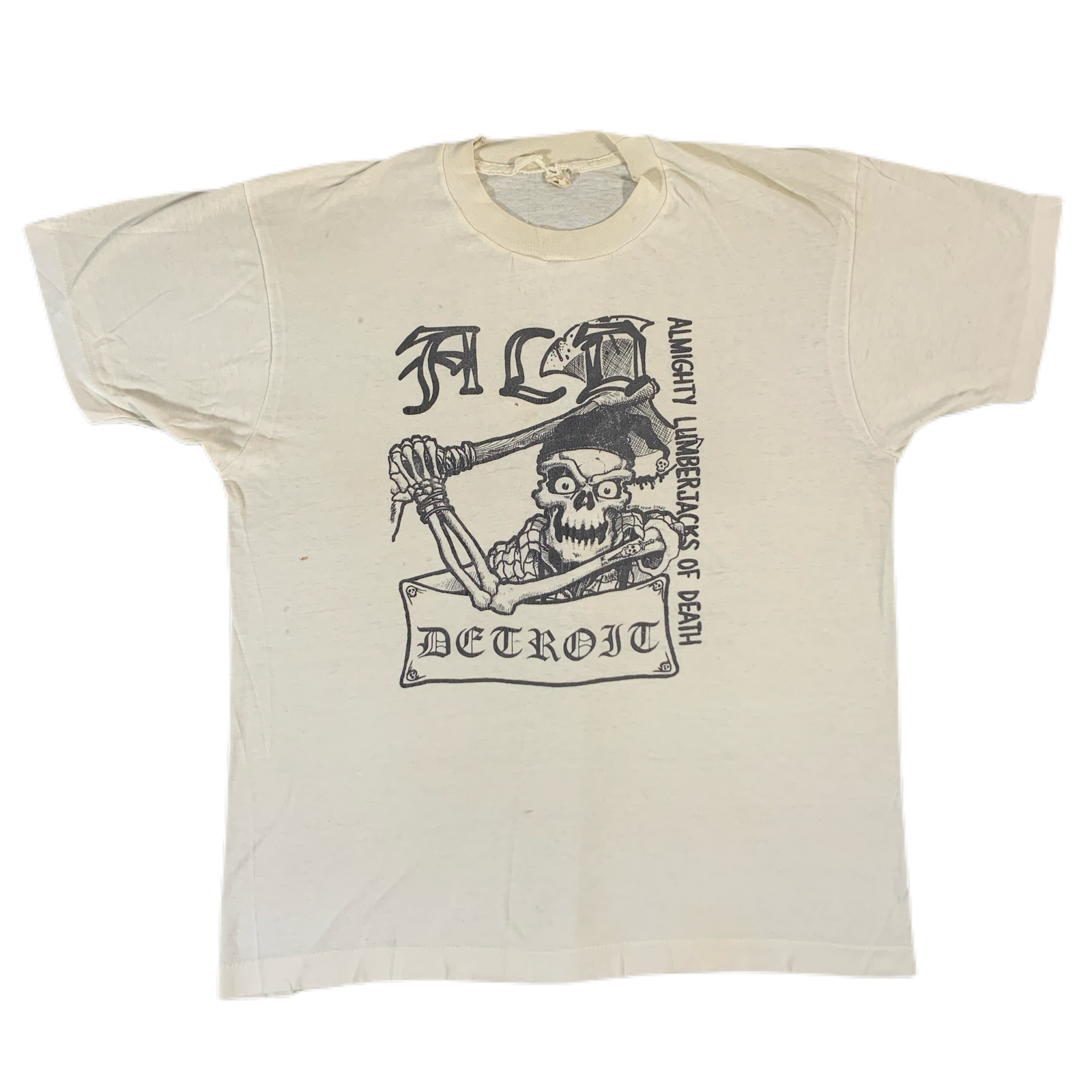 Vintage Original Almighty Lumberjacks of Death Detroit Shirt