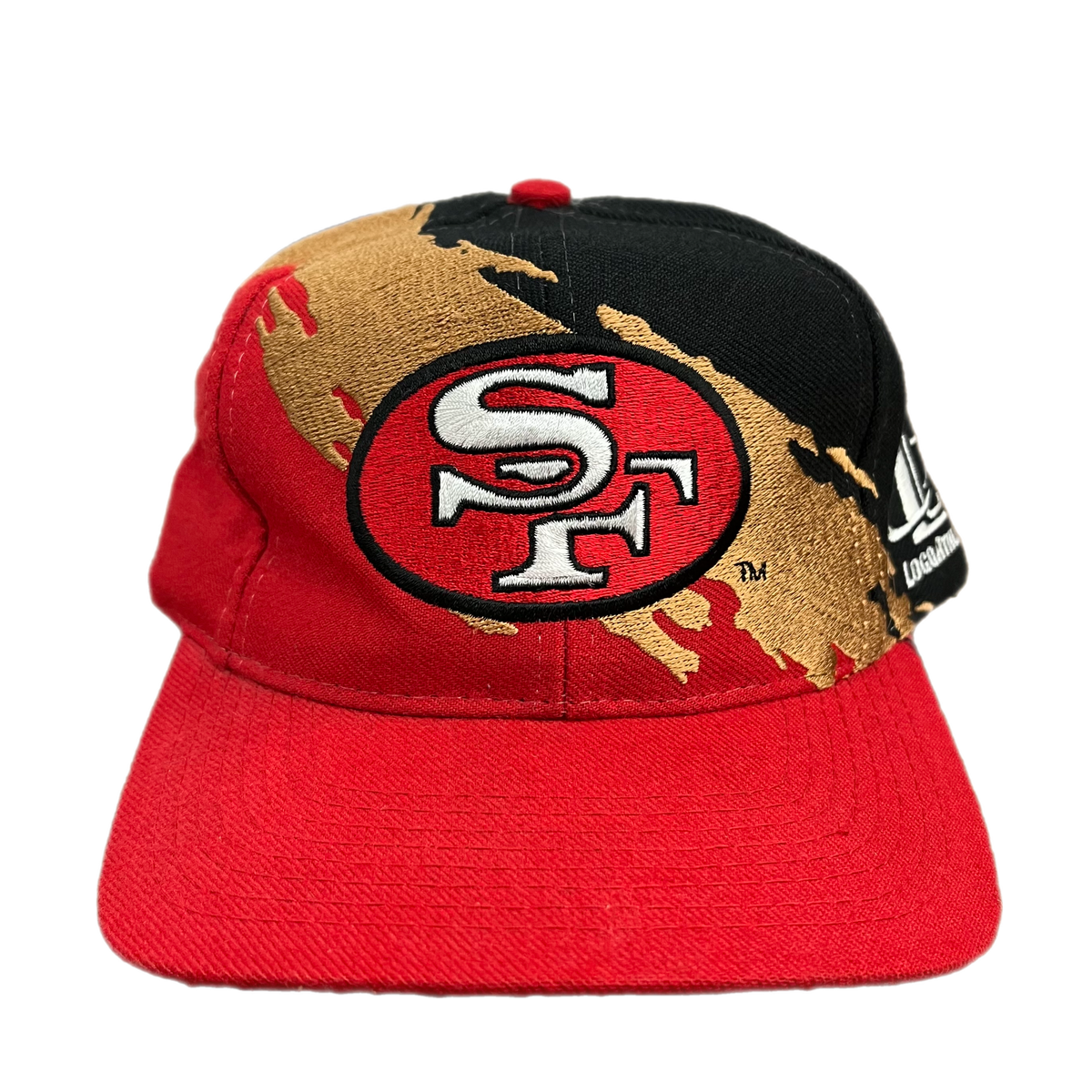 Vintage San Francisco 49ers &quot;Splash&quot; Logo Athletic Snapback Hat
