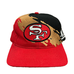 Vintage San Francisco 49ers Splash Snapback Hat Cap Pro Line Logo Athletic