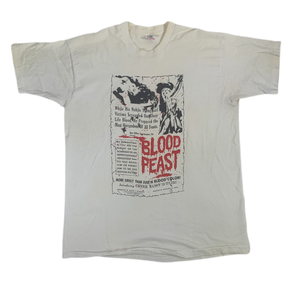 Vintage Blood Feast &quot;Blood Color&quot; Herschell G. Lewis T-Shirt