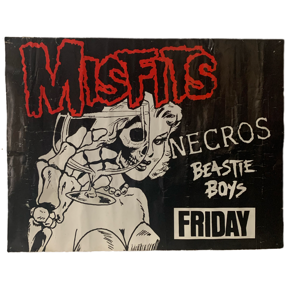 Vintage original Misfits Poster Necros Beastie Boys Irving Plaza Show