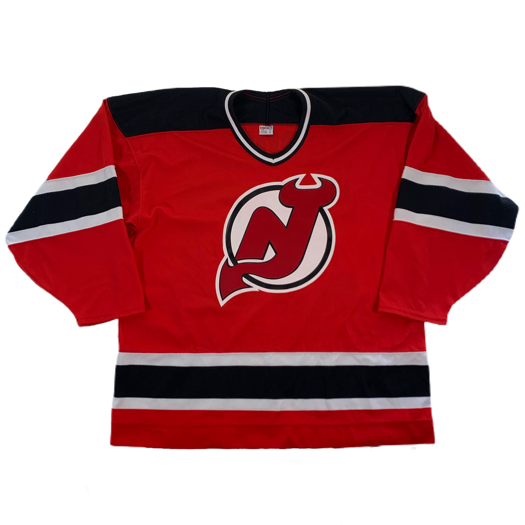 New Jersey Devils Patrik Elias Official Red Old Time Hockey Premier Adult  Sawyer Hooded Sweatshirt Jersey S,M,L,XL,XXL,XXXL,XXXXL