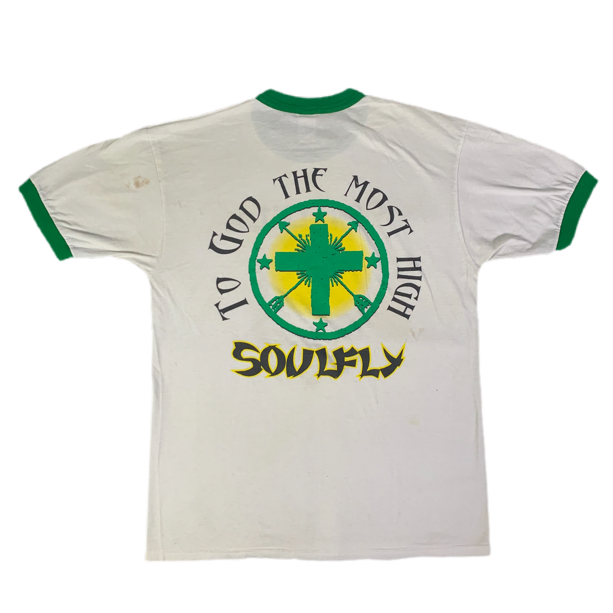 Vintage Soulfly &quot;To God The Most High&quot; Ringer Shirt