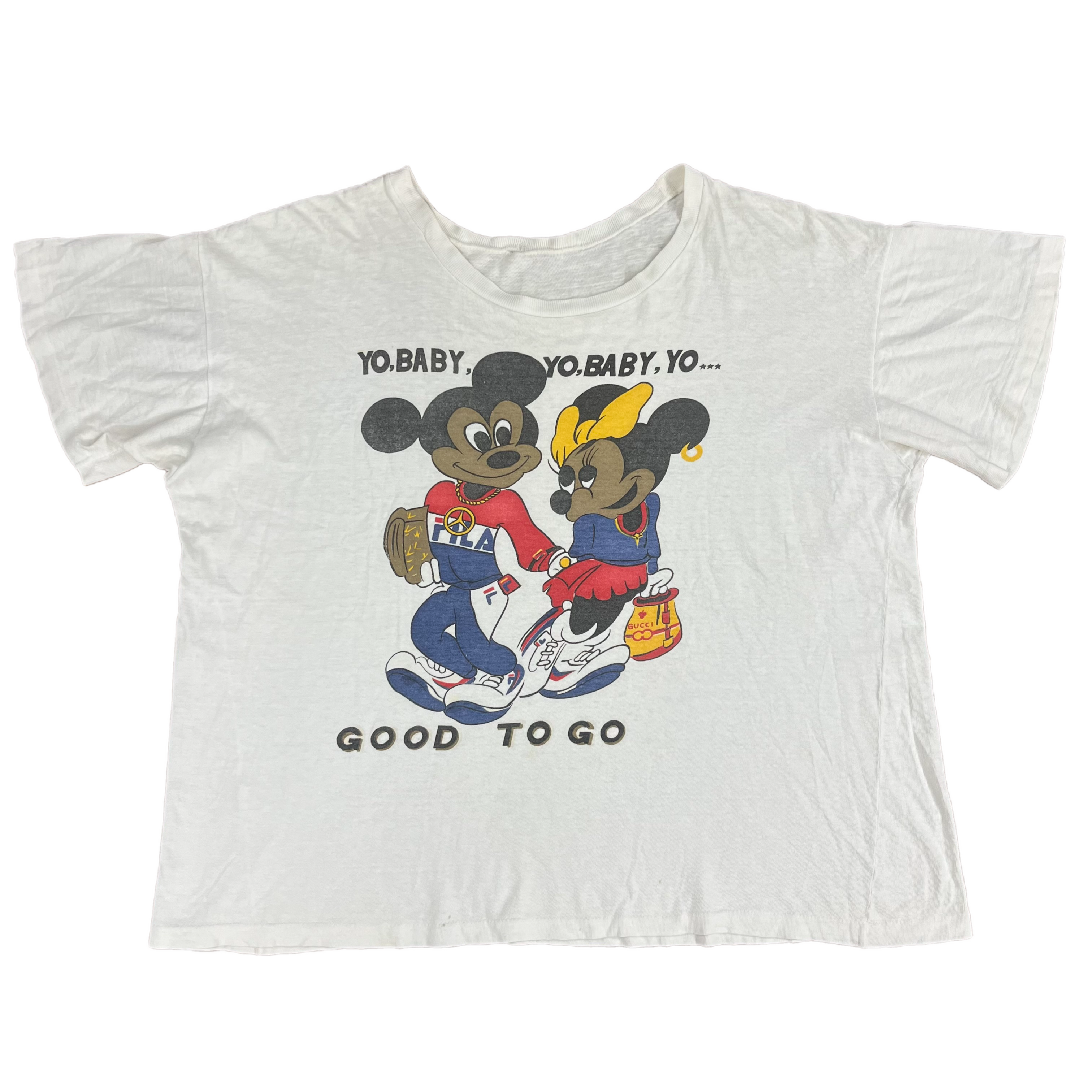 Joint Custody Vintage Mickey Mouse Yo, Baby Yo, Baby T-Shirt