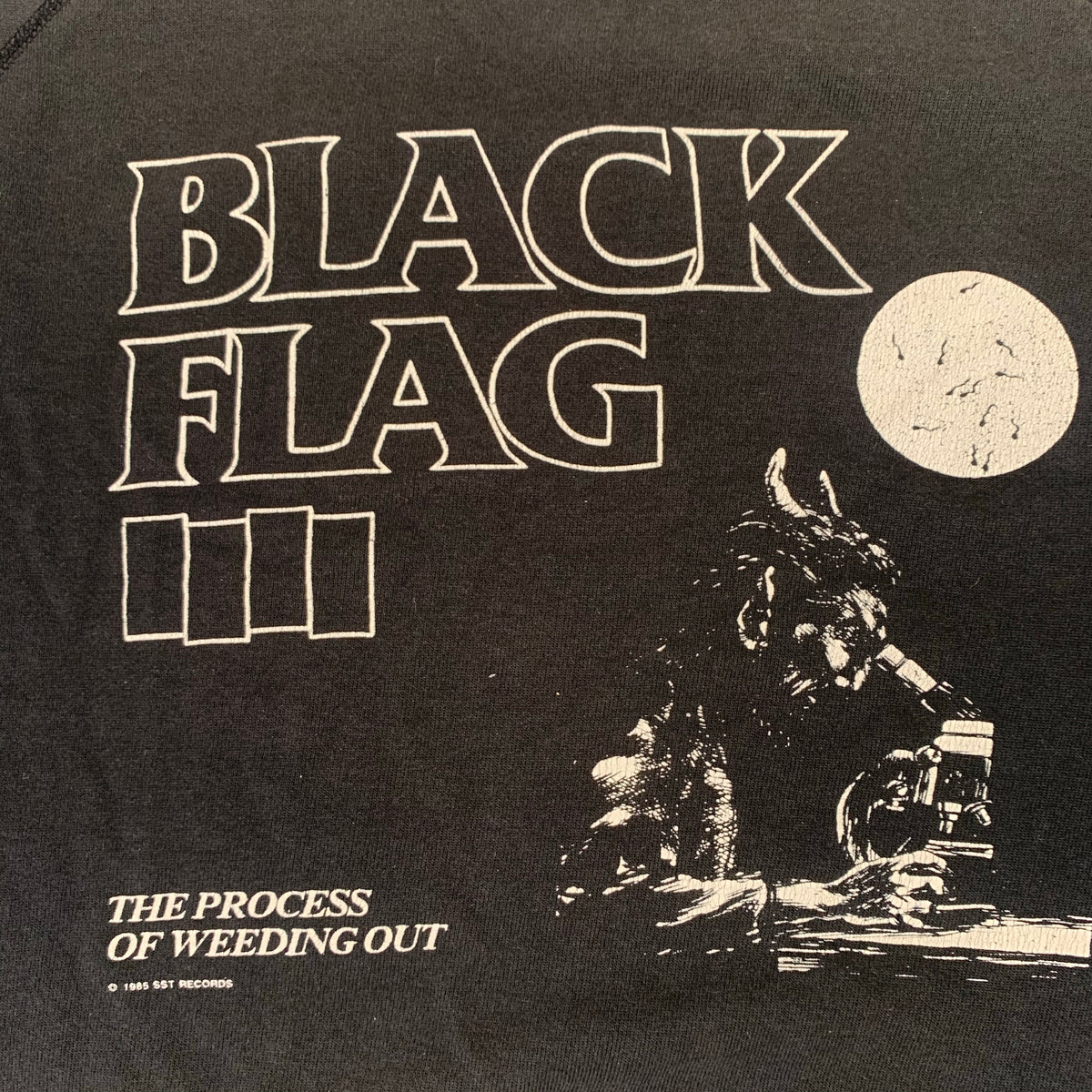Vintage Black Flag &quot;The Process Of Weeding Out&quot; Raglan Sweatshirt