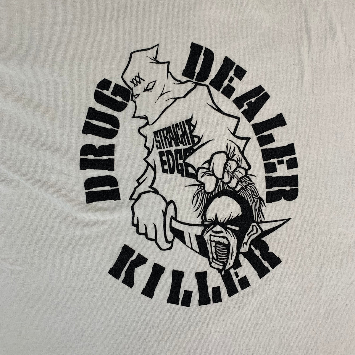 Vintage Straight Edge &quot;Drug Dealer Killer&quot; T-Shirt