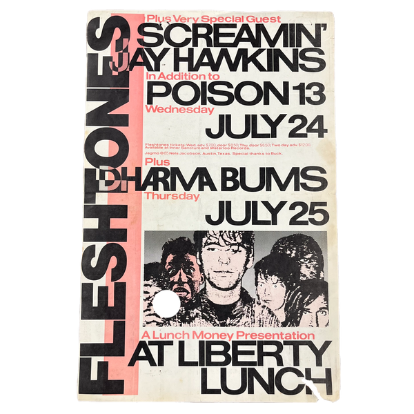 Vintage Fleshtones & Screamin' Jay Hawkins Poison 13 
