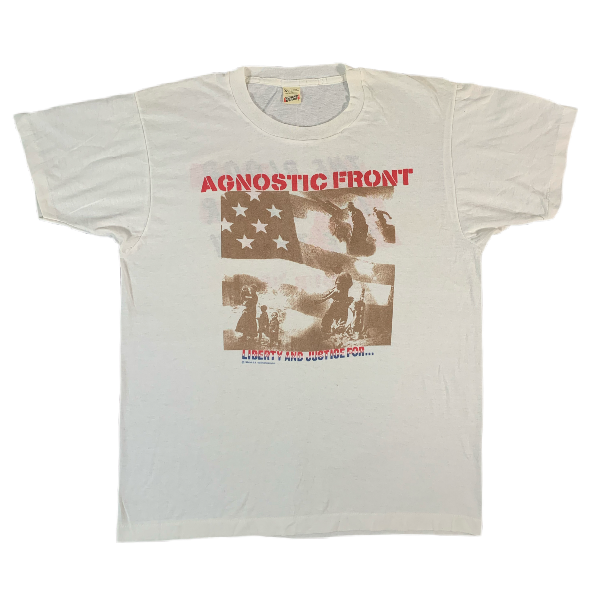 Vintage Agnostic Front "Liberty And Justice For..." Tour T-Shirt - jointcustodydc