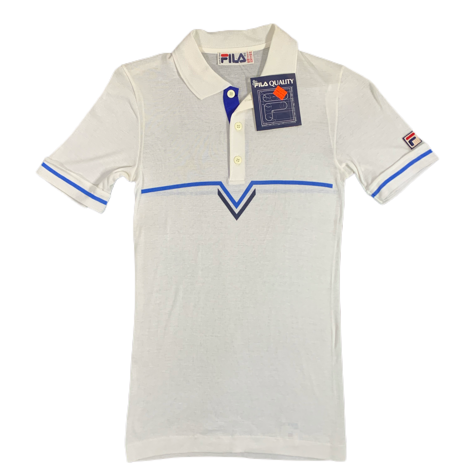 Vintage FILA Made In Italy "Striped" Casuals Tennis Shirt - jointcustodydc