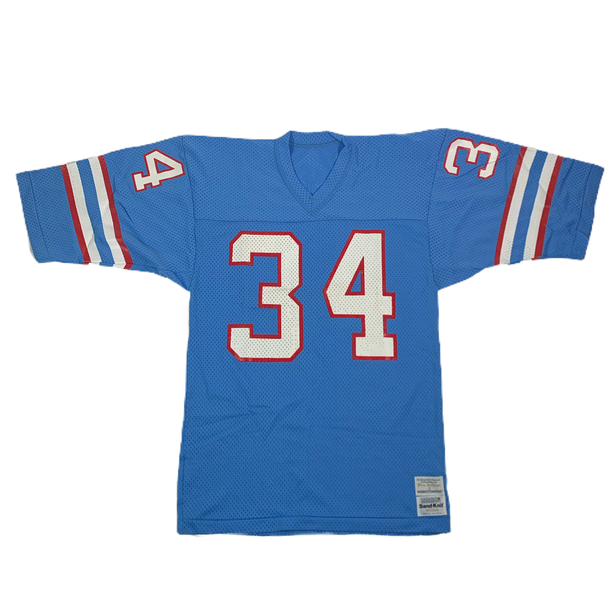 Vintage Sand Knit &quot;Earl Campbell&quot; Houston Oilers Football Jersey - jointcustodydc