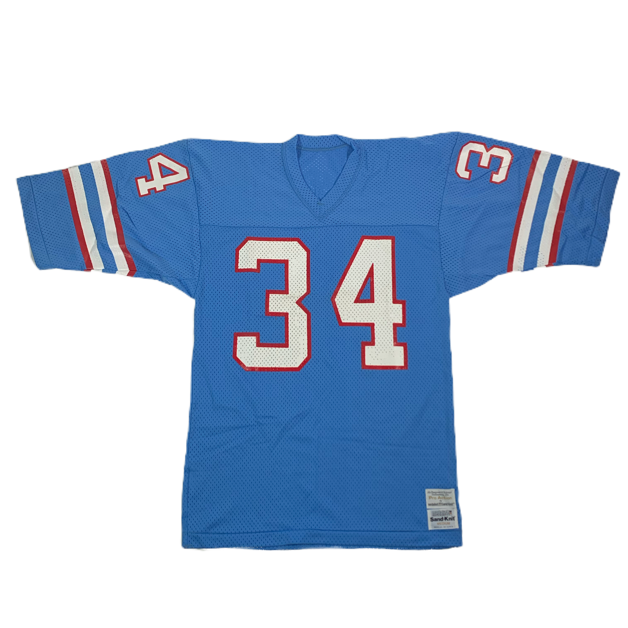 Vintage Sand Knit "Earl Campbell" Houston Oilers Football Jersey - jointcustodydc