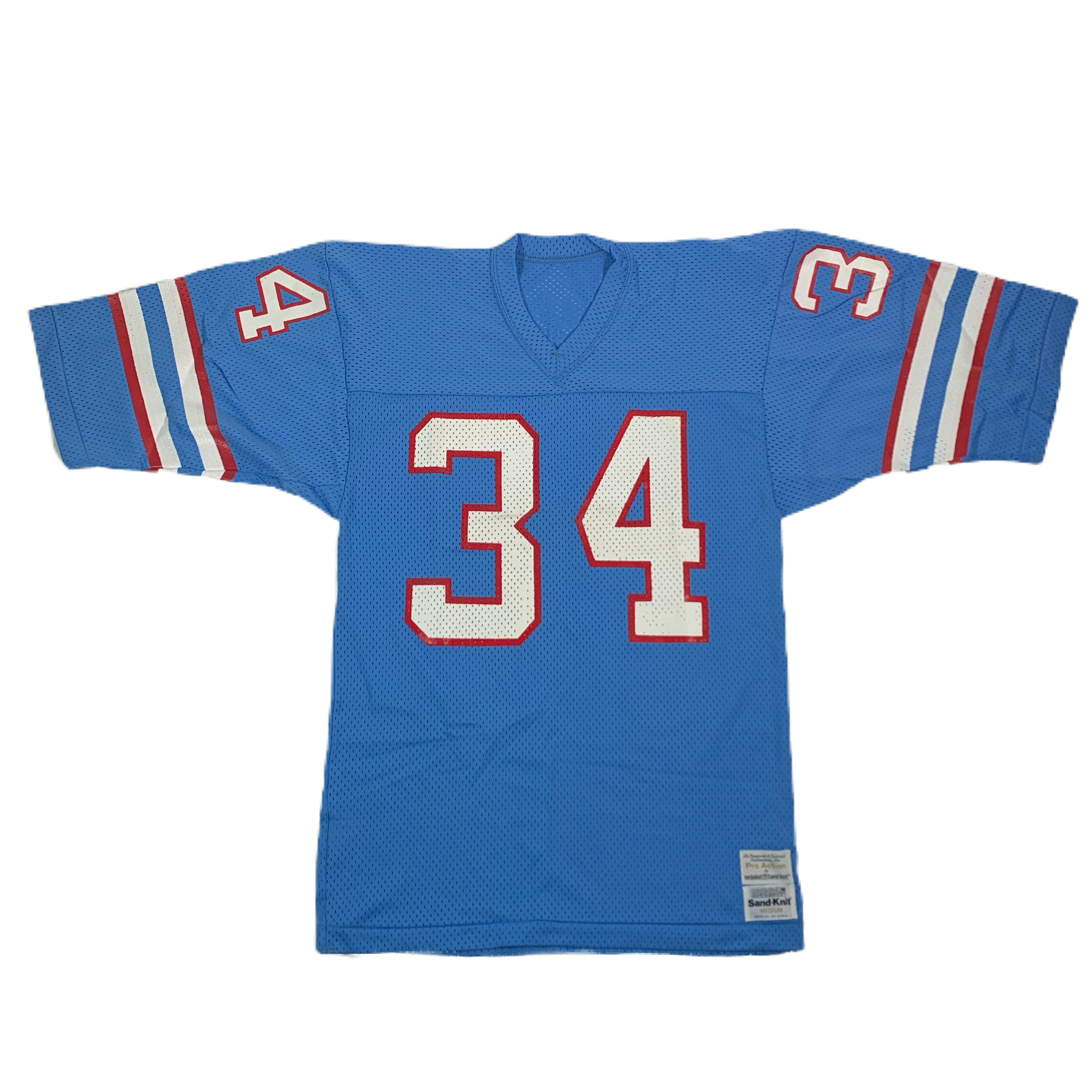 Vintage Houston Oilers EARL CAMPBELL “Sand-Knit” Jersey Medium 1980’s  Throwback!