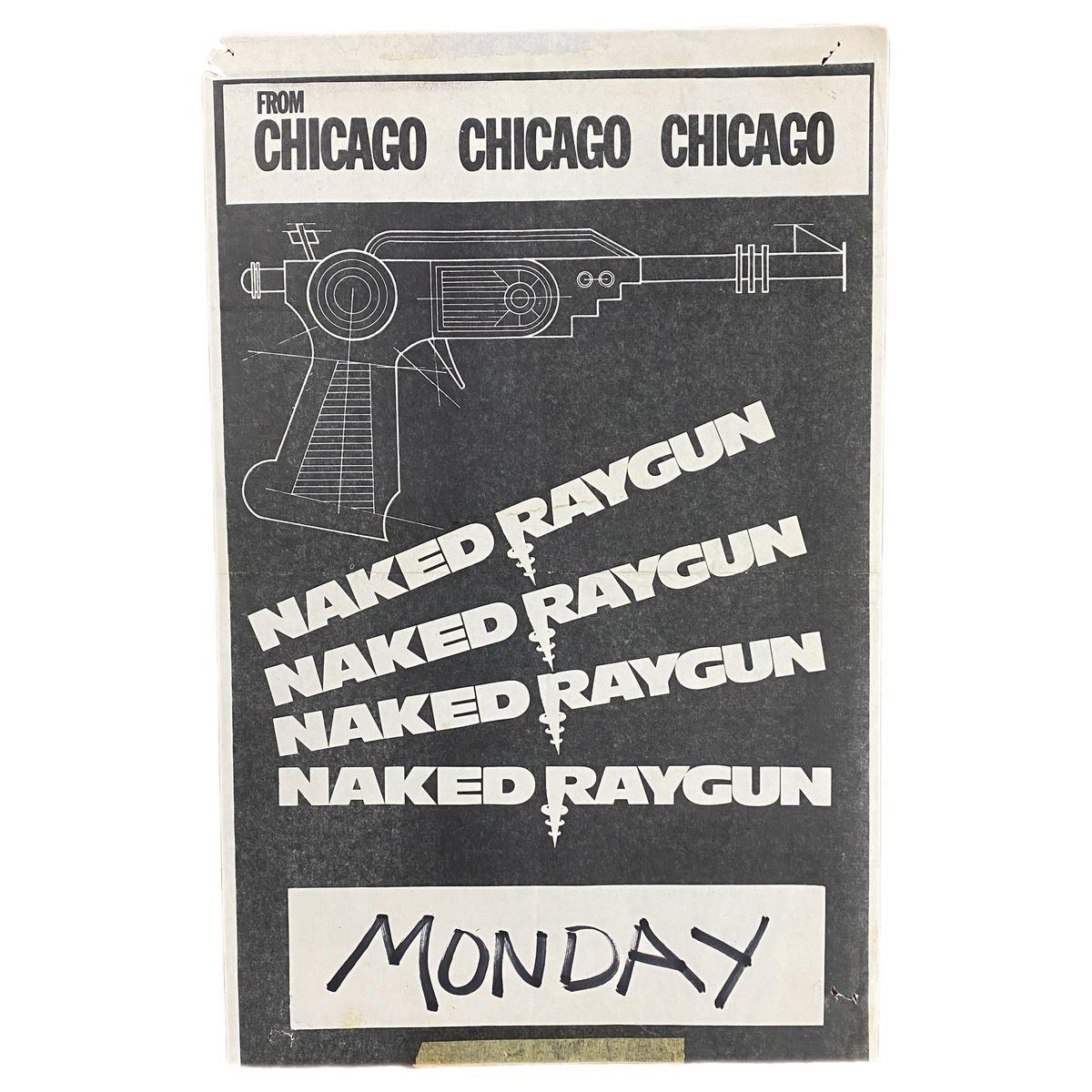 Vintage Naked Raygun &quot;Monday&quot; Flyer