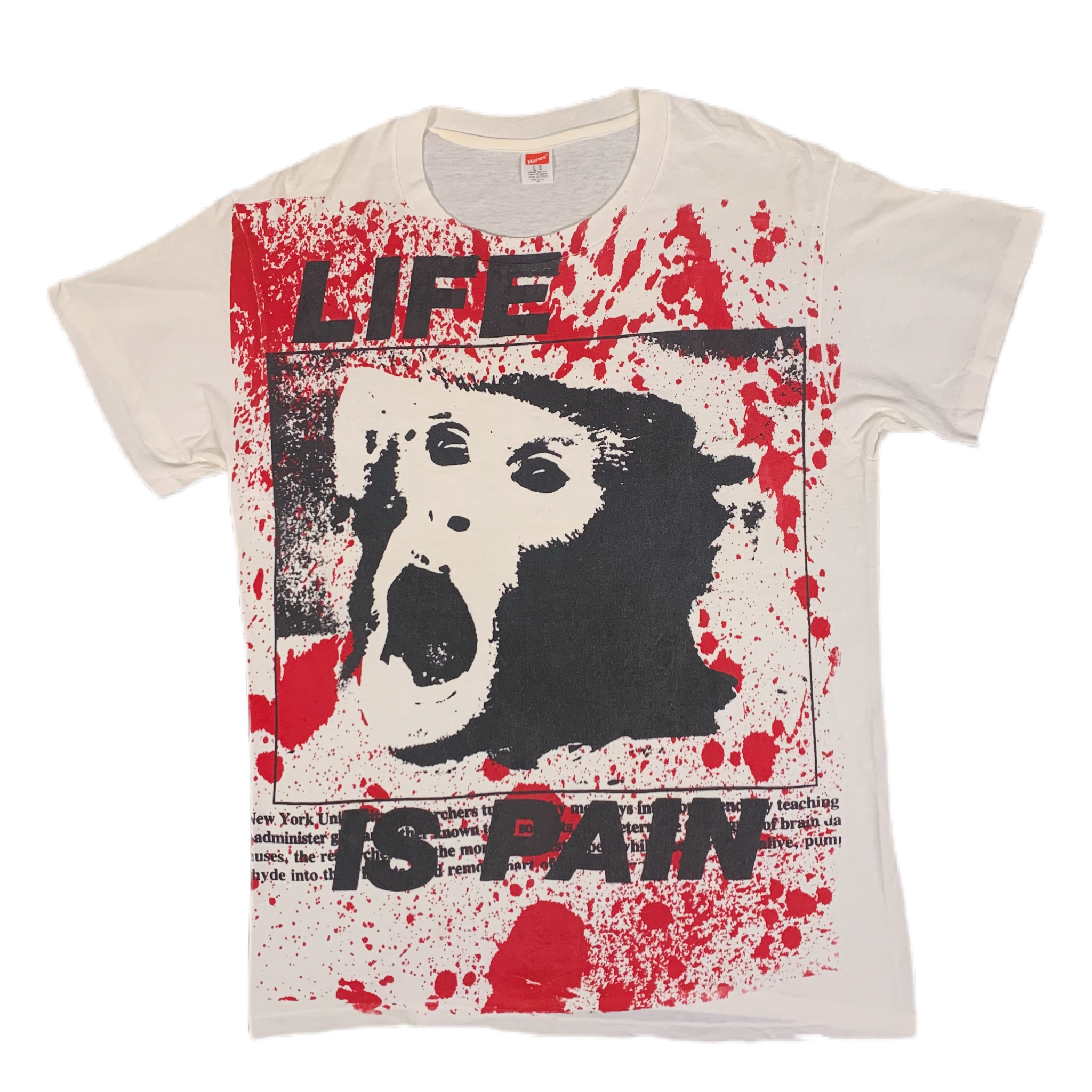 Lil Traktat bronze Vintage Don Rock "Life Is Pain" T-Shirt | jointcustodydc