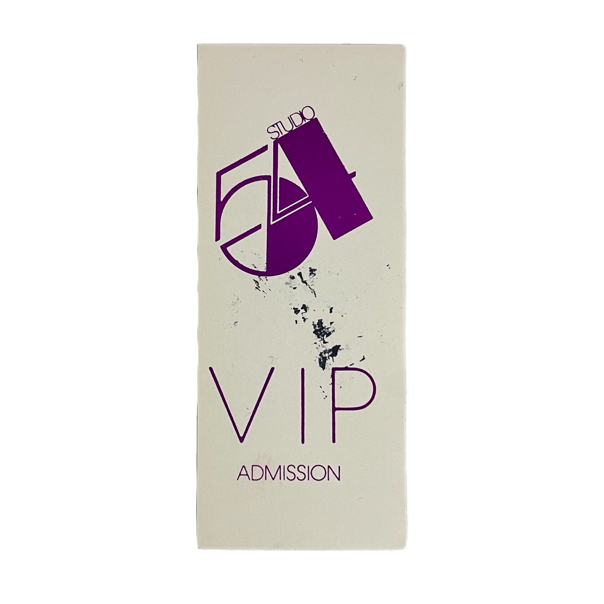 Vintage Studio 54 &quot;VIP Admission&quot; Pass