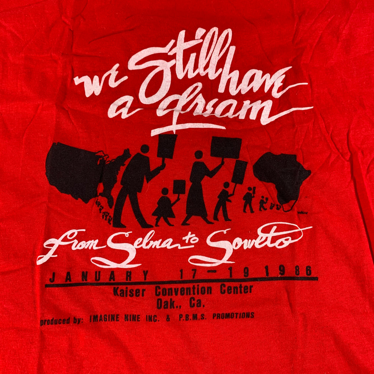 Vintage We Still Have A Dream &quot;From Selma To Soweto&quot; T-Shirt