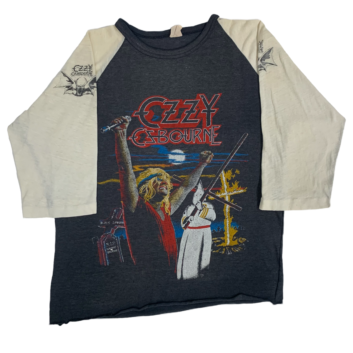 Vintage Ozzy Osbourne &quot;Diary Of A Madman&quot; Raglan Shirt