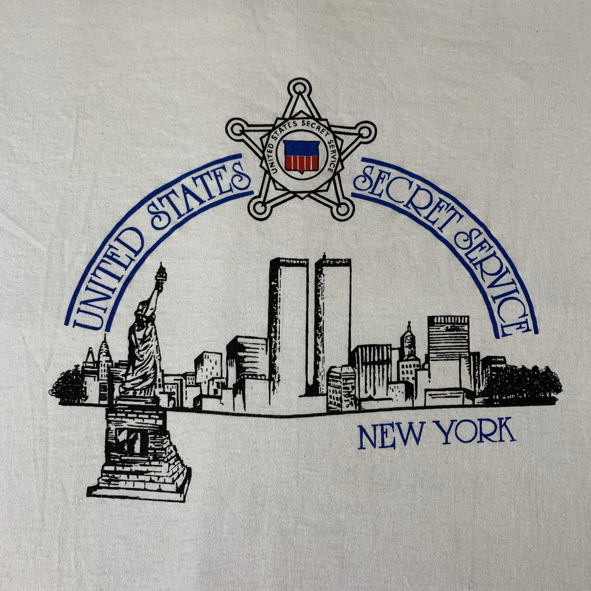 Vintage United States Secret Service “Twin Towers” T-Shirt - jointcustodydc