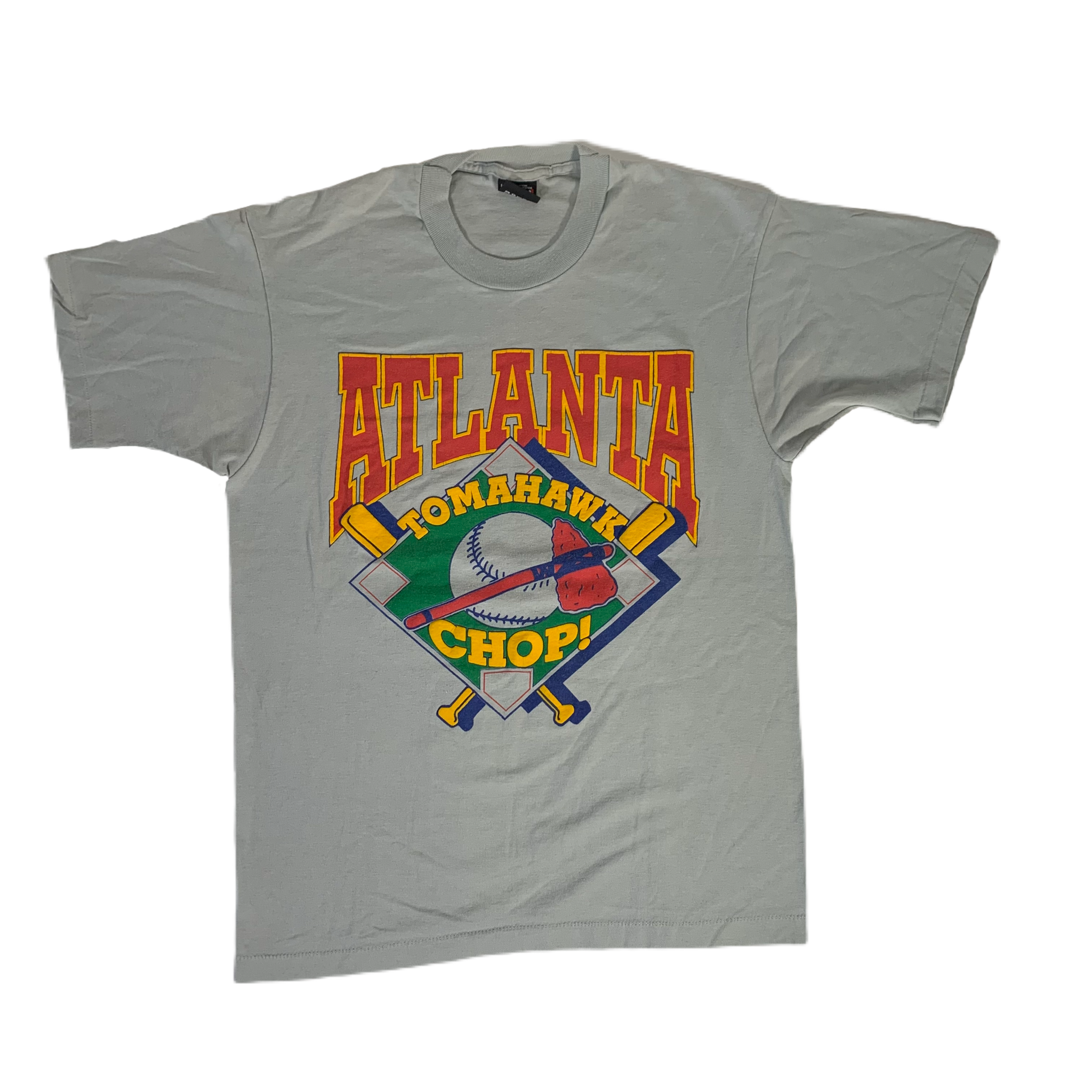 Vintage Atlanta Braves Tomahawk Chop Puffy Ink T-Shirt